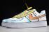 2019 Nike Air Force 1'07 SE White Yellow Orange Blue AO9822 001