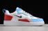 2019 Nike Air Force 1 AC White Red Blue Black 630939 200