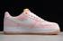 2019 Wmns Nike Air Force 1'07 Premium Light Cream White Crimson Tint CI9349 200