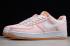 2019 Wmns Nike Air Force 1'07 Premium Light Cream White Crimson Tint CI9349 200