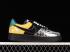 LV x Nike Air Force 1 07 Low Black Metallic Sliver Yellow Green 3308-6