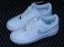 Nike Air Force 1 07 Low Swoosh Light Blue White Metallic Gold CV5696-962