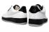 Nike Air Force 1'07 Low White Black Metallic Silver Mens Shoes 315122-112