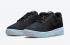 Nike Air Force 1 Crater Flyknit GS Black Chambray Blue DH3375-001