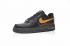 Nike Air Force 1 Low Black Orange Mens Running Shoes 820268-001