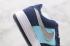 Nike Air Force 1 Low Dark Blue Teal Grey Running Shoes 311368-301