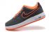 Nike Air Force 1 Low Dark Grey Orange Casual Shoes 488298-012