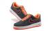 Nike Air Force 1 Low Dark Grey Orange Casual Shoes 488298-012