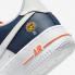 Nike Air Force 1 Low GS UV Reactive Midnight Navy Blue Tint Safety Orange FN7239-410