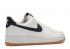 Nike Air Force 1 Low Obsidian Gum Brown Medium University White Red CI0057-100