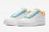 Nike Air Force 1 Low SE White Light Blue Fury Topaz Gold AA0287-105