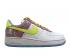 Nike Air Force 1 Low White Lemon Chiffon-Pink Womens Running Shoes 314219-171