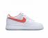 Nike Air Force 1 Low White Orange Running Shoes CJ8596-103