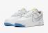 Nike Air Force 1 React Smoke Grey Gold White University Gold CT1020-100