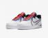 Nike Air Force 1 React White Black Astronomy Blue Laser Crimson CT1020-102