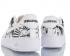 Wholesale Womens 2019 Cheap Nike Air Force 1 Low White Black Shoes 318985-100