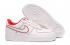 Wmns Nike Air Force 1 Low White Orang Red Casual Shoes AO2518-116