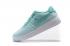 Nike Women Air Force 1 AF1 Flyknit Low Hyper Turquoise White Lifestyle Shoes 820256-300