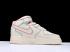 Nike Air Force 1 Mid All White Red Casual Sneakers AO2518-226