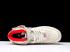 Nike Air Force 1 Mid All White Red Casual Sneakers AO2518-226