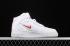Nike Air Force 1 Mid Retro Prm White Red Unisex Sneakers AO1639-410