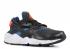 Womens Air Huarache Run Crimson Blue Hyper Black Space 634835-084