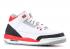Air Jordan 3 Retro Gs Fire White Cement Red Grey 834014-161