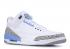 Air Jordan 3 Retro Unc Player Exclusive Blue White Grey Cement Valor MNJDLS850LN3