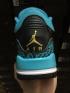 Nike Air Jordan III 3 GS Jaguars Black Metallic Gold Rio Teal White Women Shoes 441140-018