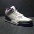 Nike Air Jordan III 3 White Crack Gray Purple Men Basketball Shoes Leather