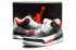 Nike Air Jordan III Retro 3 Men Women Shoes Black White Red 136064