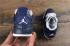 Nike Air Jordan IV 4 Retro Navy Blue White Kids Shoes 308497-004