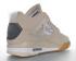 Off-White X Air Jordan AJ4 Retro Quot Cream Sail Shoes 308497-770