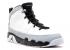 Air Jordan 9 Retro Bp Ps Barons Wolf White Black Grey 401811-116