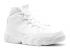 Air Jordan 9 Retro Gs 25th Anniversary White Silver Metallic 302359-106