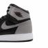 Air Jordan 1 Retro High OG GS Shadow Black Medium Grey white 575441013