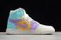2019 New Air Jordan 1 GS White Purple Green Orange 556298 007 For Sale