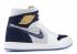 Air Jordan 1 Hi Flyknit Re2pect Navy Sail Midnight Gold Metallic AH7233-105