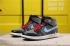 Air Jordan 1 High Raytheon Thor Black Grey Red Blue Mens Shoes 555088-186