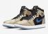 Air Jordan 1 High Zoom Air CMFT Gold Laser Black Blue DQ0659-700