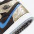 Air Jordan 1 High Zoom Air CMFT Gold Laser Black Blue DQ0659-700