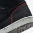 Air Jordan 1 High Zoom Crater Black Wolf Grey Flash Crimson CW2414-001