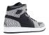 Air Jordan 1 Retro High Black Elephant Print Red White Varsity Cement 839115-013