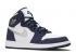 Air Jordan 1 Retro High Cojp Gs Midnight Navy 2020 White Silver Metallic 575441-141