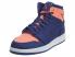 Air Jordan 1 Retro High GG Dark Purple Dust Pink Kids Shoes 332148-500