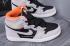 Air Jordan 1 Retro High OG GS Grey Black Orange Basketball Shoes 575441-018