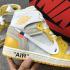Air Jordan 1 Retro High OG SP White Yellow Grey Shoes AQ0818-150