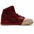 Air Jordan 1 Retro High WMNS Premium Dipped Toe Gym Red Metallic Gold AH7389-607