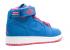 Air Jordan Girls 1 Hi Strap Gs Blue White Pink Tchn Tchnbl Vivid 343184-441