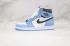 Jordan 1 Retro High White University Blue Black GS 575441-134